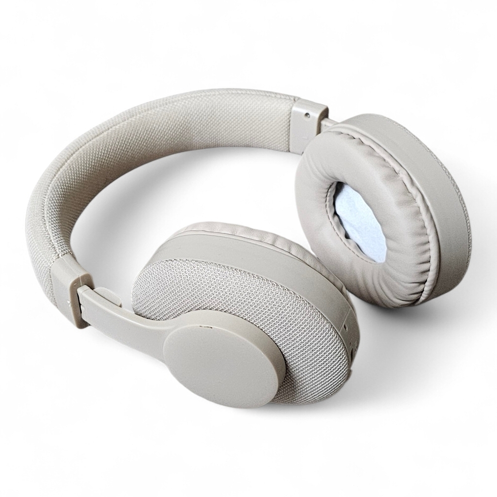 Bass Jaxx Wireless Over-Ear Bluetooth Headphones Beige - Picture 2 of 4